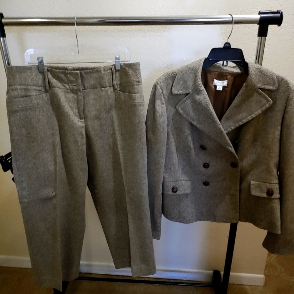 2 Piece Tweed Pant Suit